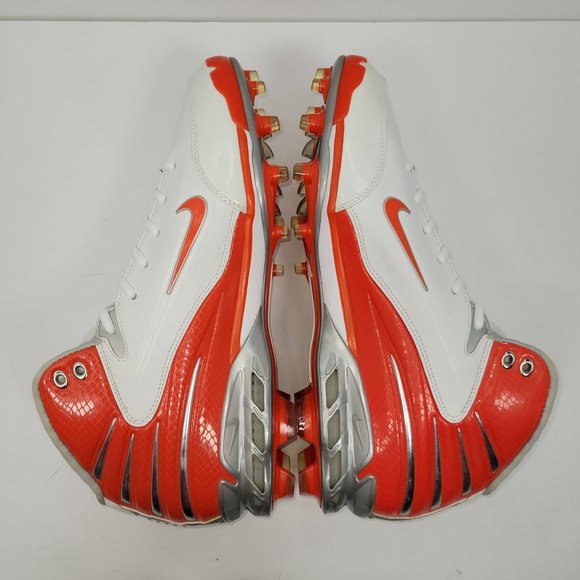 Nike Air Zoom Assassin TD Whi/Orange Mens Football Cleat 316840-182 US Size 13.5 - Picture 9 of 11